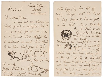 Lot 110 - Potter (Beatrix). Autograph Illustrated Letter Signed, 26 October 1936