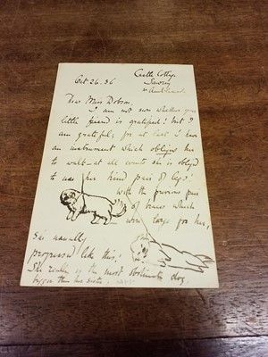 Lot 110 - Potter (Beatrix). Autograph Illustrated Letter Signed, 26 October 1936