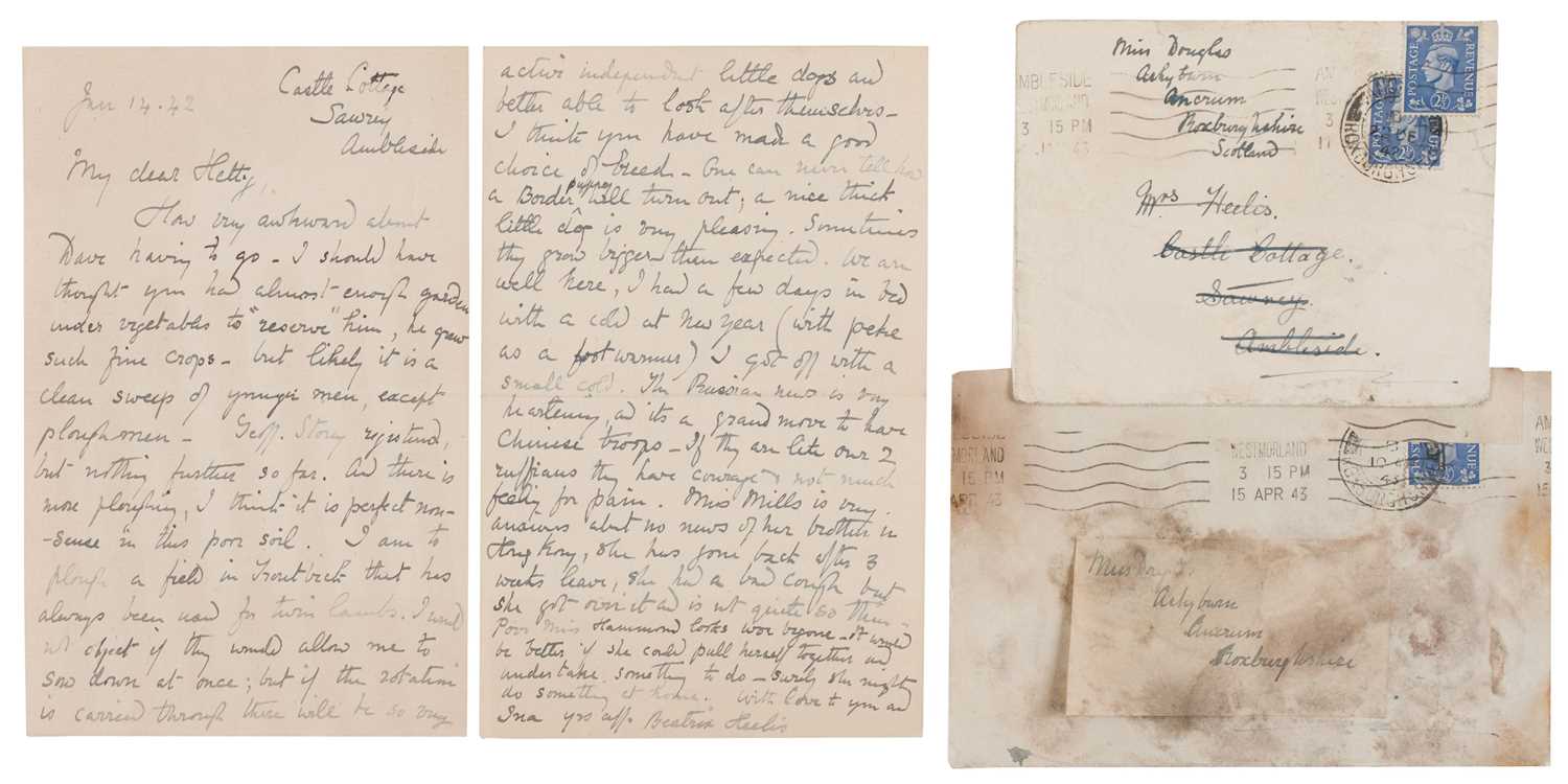 Lot 113 - Potter (Beatrix). Autograph Letter Signed, 14 January 1942