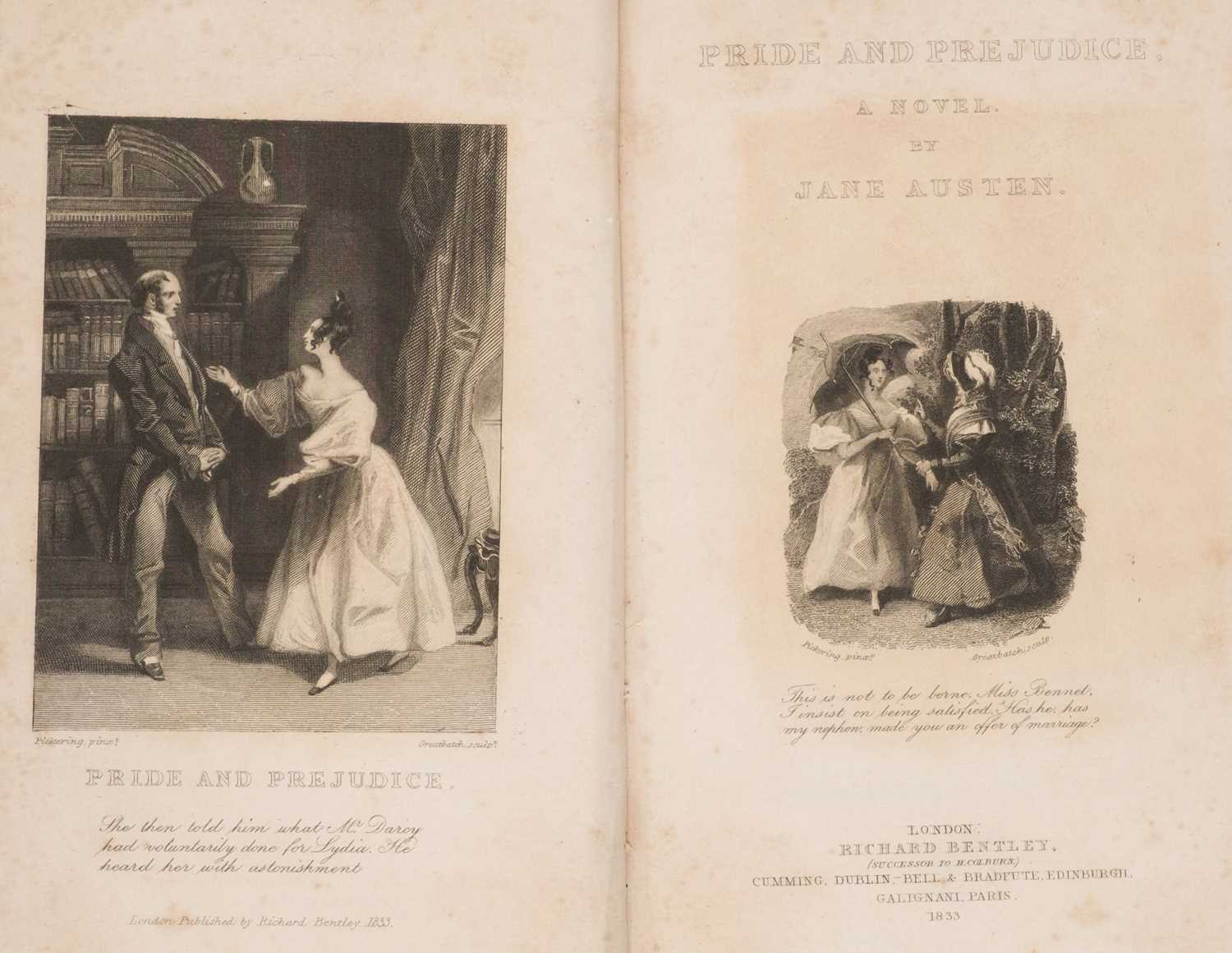 Lot 302 - Austen (Jane). Novels, 5 volumes, Richard Bentley, 1833
