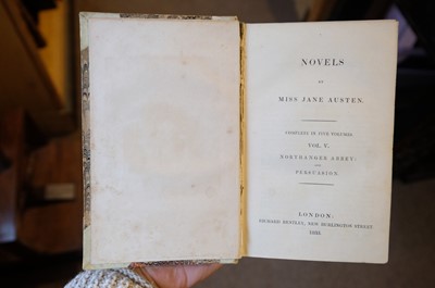 Lot 302 - Austen (Jane). Novels, 5 volumes, Richard Bentley, 1833
