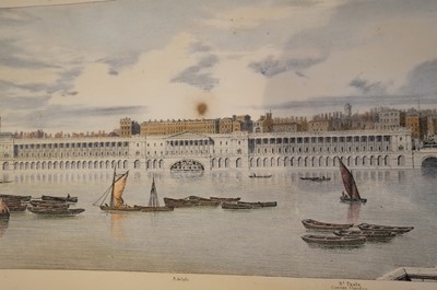 Lot 2 - Baynes (Thomas Mann). A Lithographic Sketch of the North Bank of the Thames..., 1825