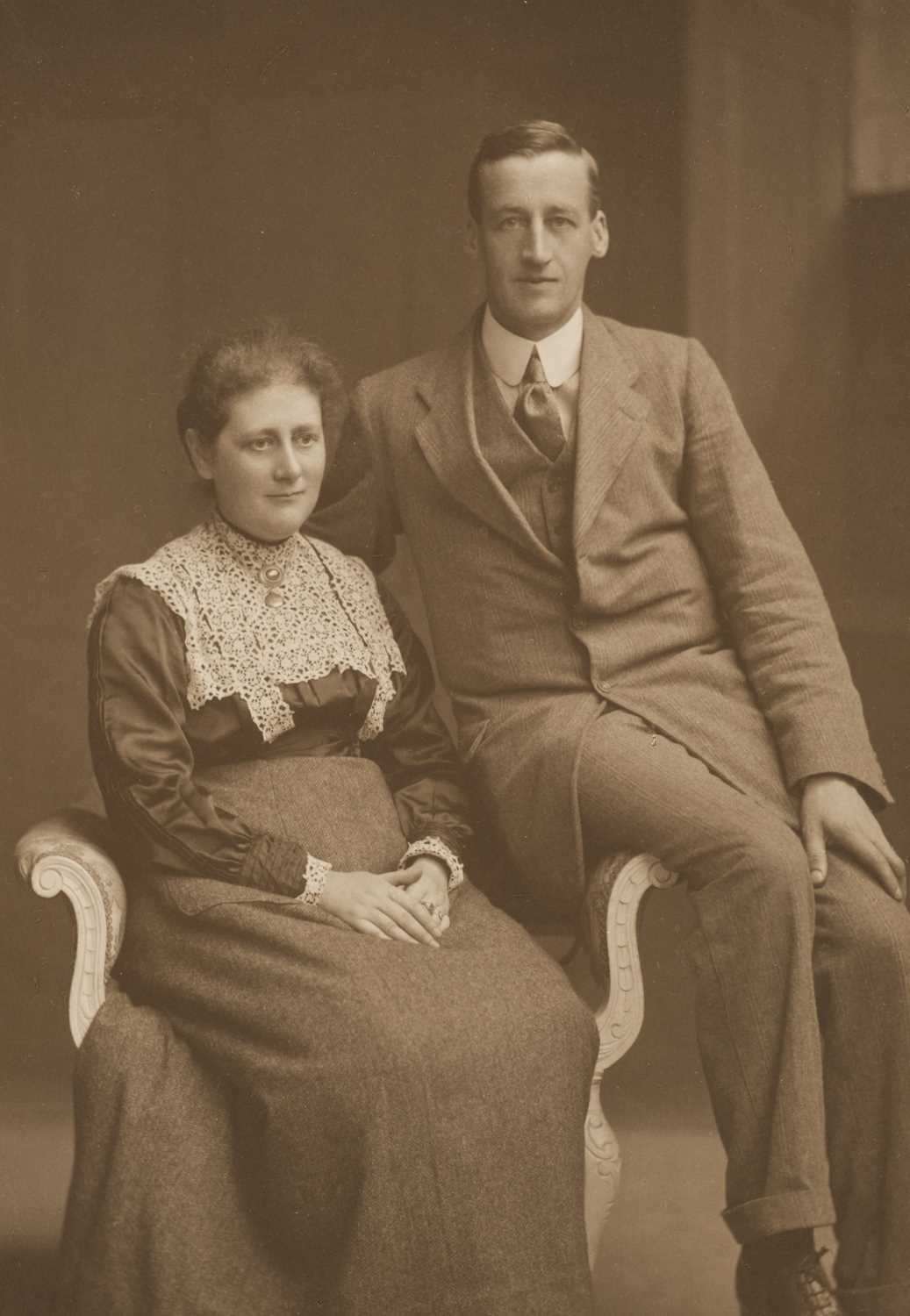 Lot 117 - Potter (Beatrix). Wedding photograph of Beatrix (Potter) and William Heelis, 1913