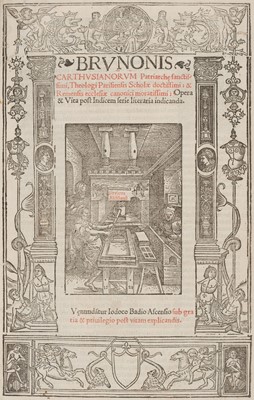 Lot 236 - Bruno (of Cologne, 1030-1101). Opera & Vita post Indicem serie literaria indicanda, 1524