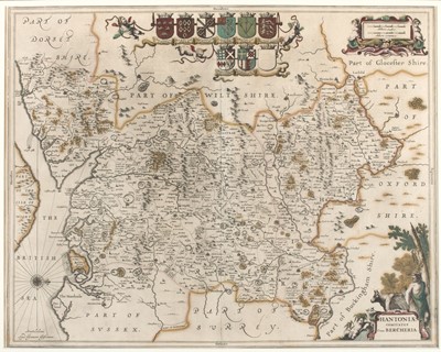 Lot 109 - Hampshire & Berkshire. Jansson (Jan), Hantoniae comitatus cum Bercheria, Amsterdam, circa 1648