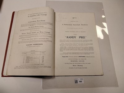 Lot 106 - Wray Castle Estate. Illustrated Particulars, with Plan and Conditions of Sale..., 1928