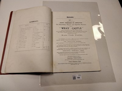 Lot 106 - Wray Castle Estate. Illustrated Particulars, with Plan and Conditions of Sale..., 1928