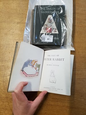 Lot 57 - Potter (Beatrix). The Tailor of Gloucester, 1st edition, 1903..., and others