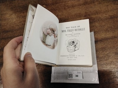 Lot 30 - Potter (Beatrix). The Tale of Mrs. Tiggy-Winkle, circa 1930, signed