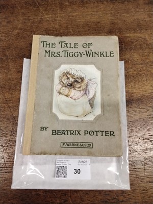 Lot 30 - Potter (Beatrix). The Tale of Mrs. Tiggy-Winkle, circa 1930, signed