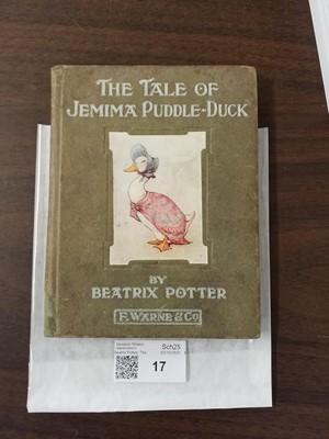 Lot 17 - Potter (Beatrix). The Tale of Jemima Puddle-Duck, circa 1911, signed