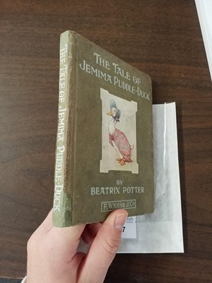 Lot 17 - Potter (Beatrix). The Tale of Jemima Puddle-Duck, circa 1911, signed
