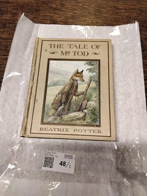 Lot 48 - Potter (Beatrix). The Tale of Jemima Puddle-Duck, 1st edition, 1908..., and others