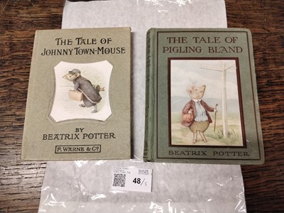 Lot 48 - Potter (Beatrix). The Tale of Jemima Puddle-Duck, 1st edition, 1908..., and others