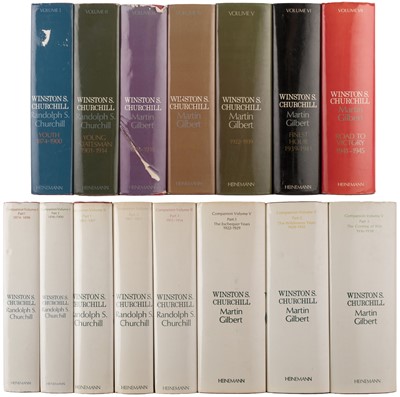 Lot 317 - Churchill (Winston). Winston S. Churchill, Martin Gilbert, volumes 1-7 only, 1st editions