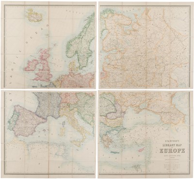Lot 102 - Europe. Stanford (Edward, publisher), Stanford's Library Map of Europe, new edition, 1902