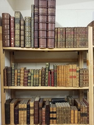 Lot 406 - Bindings. Approximately 135 volumes of mostly 19th Century leather bindings