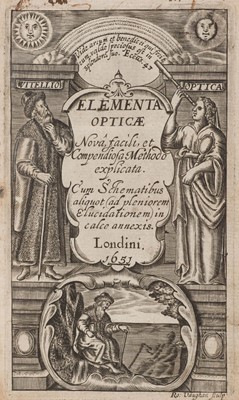Lot 253 - Powell (Thomas). Elementa Opticae: Nova, Facili, & Compendiosa Methodo Explicata, 1651