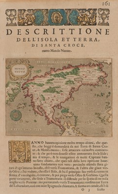 Lot 123 - North America. Porcacchi (Tomaso), Mondo Nuovo, Venice: 1572 [or later]