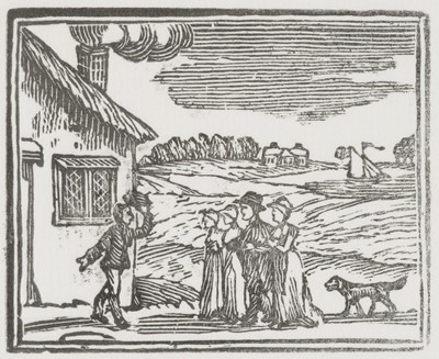 Lot 154 - Attributed to Thomas Bewick (1753-1828). Cottage Scene