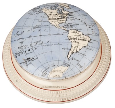 Lot 94 - Cartographic Curiosity. Bartholomew (J.G.), Paperweight of the Western Hemisphere, circa 1890