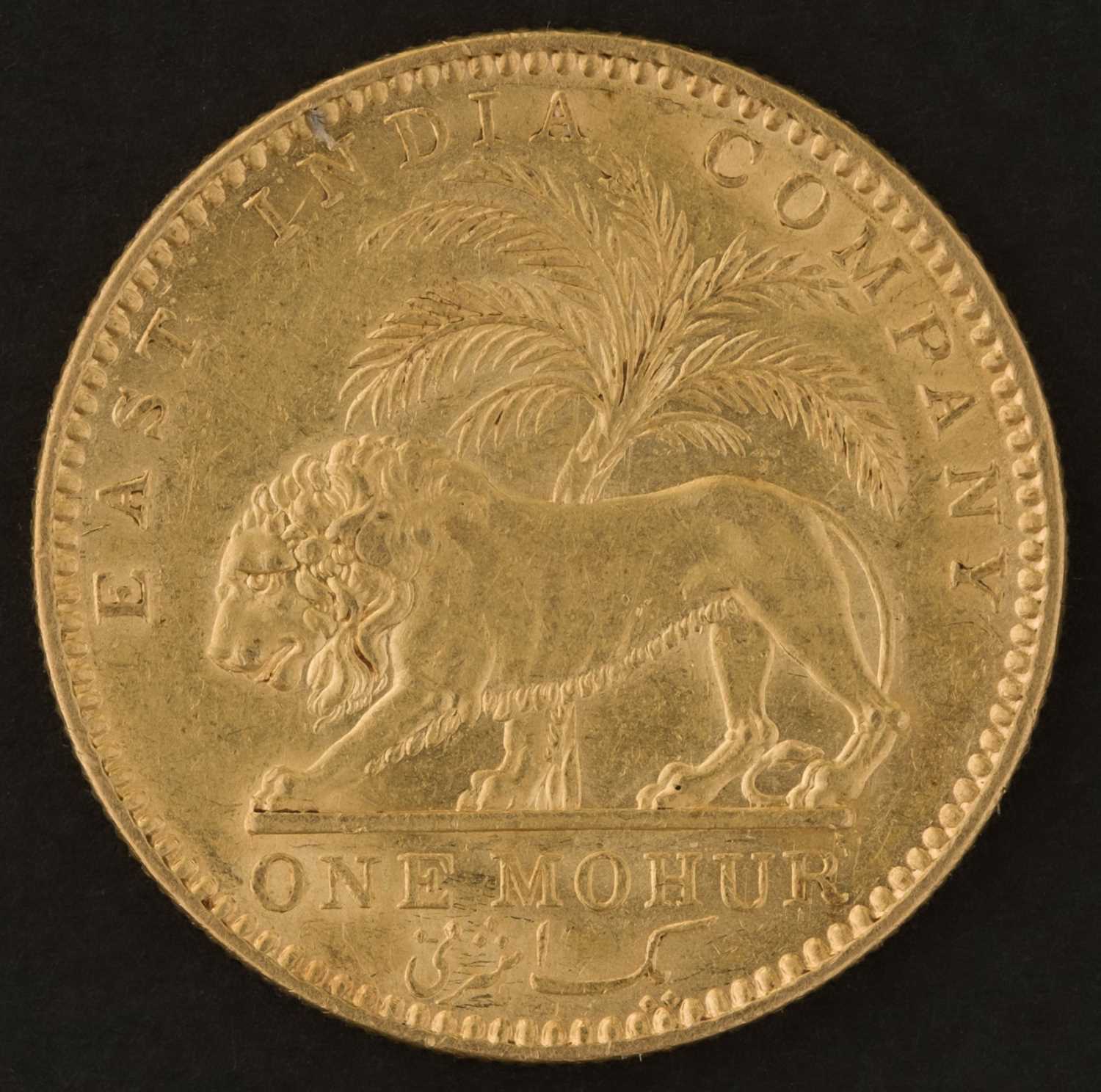 Lot 203 - The Uniform Coinage of India, East India Company, Victoria (1837-1901), 1 Mohur, 1841, gold coin