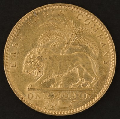 Lot 203 - The Uniform Coinage of India, East India Company, Victoria (1837-1901), 1 Mohur, 1841, gold coin