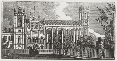 Lot 147 - Attributed to George Cruikshank (1792-1878). Westminster Abbey