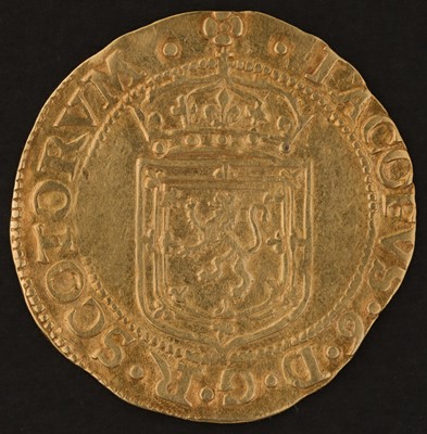 Lot 202 - Scotland, James VI (1567-1625), Gold Sword and Sceptre 120 Shillings, 1602 Coin