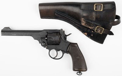 Lot 361 - Revolver. A Webley Mark IV .455 revolver (deactivated), serial number 423503