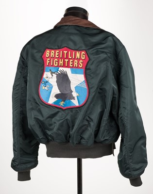 Lot 127 - Breitling Fighters. An American 45/P flying jacket belonging to Ray Hanna
