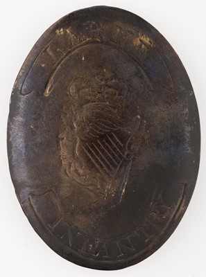 Lot 474 - Larne Infantry. An Irish shoulder belt badge, late 18th century