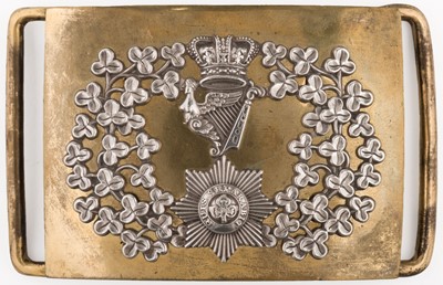 Lot 468 - Irish Dragoon Guards. A good Victorian 4th (Royal Irish) Dragoon Guards waist buckle
