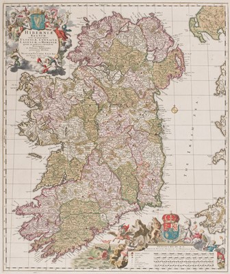 Lot 215 - Ireland. Visscher (N.), Hiberniae regum tam in praecipuas Ultoniae..., circa 1690
