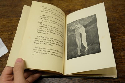 Lot 725 - Gibran (Kahlil). The Prophet, 1st edition, 1923