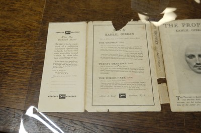 Lot 725 - Gibran (Kahlil). The Prophet, 1st edition, 1923