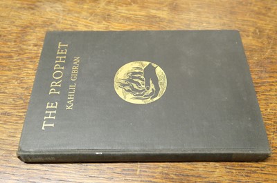 Lot 725 - Gibran (Kahlil). The Prophet, 1st edition, 1923