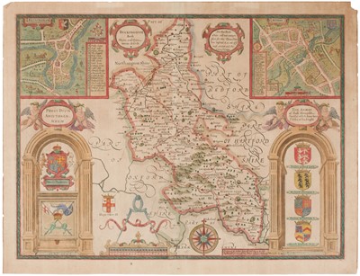 Lot 182 - Buckinghamshire. Speed (John), Buckingham both Shyre and Shire Towne described, [1707 or later]