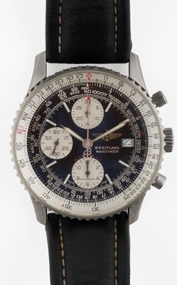 Lot 146 - Pilots watch. Breitling Navitimer chronometer wristwatch belonging to Ray Hanna, A13330, No 2264