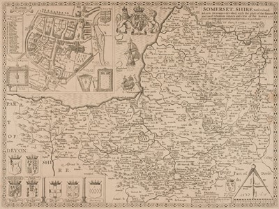 Lot 230 - Somerset. Speed (John), Somerset - Shire described..., Dicey & Co. circa 1770