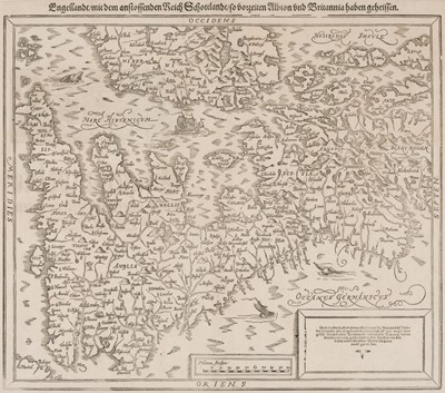 Lot 180 - British Isles. Munster (Sebastian), Engellandt mit dem anstossenden Reich Schottlandt..., 1588