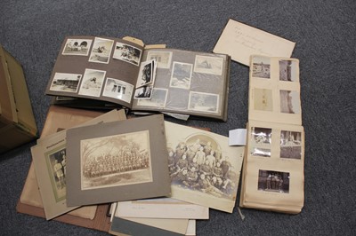 Lot 236 - Hampshire Regiment. Two photograph albums compiled by Quartermaster Sergeant F.W Thornback
