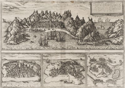 Lot 225 - Maps and Prints. A collection of approximately 45 maps and prints, 15th - 19th century