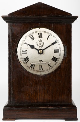 Lot 95 - RAF clock. WWII RAF Officer's Mess mantel clock