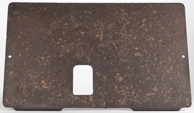 Lot 318 - Sniper's plate. A WWI German iron sniper's plate