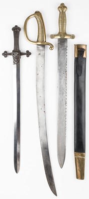 Lot 401 - Sidearms. A Swiss pioneer sidearm, 19th century