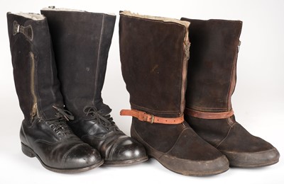 Lot 61 - Flying Boots. A pair of RAF 1943 pattern 'escape' boots
