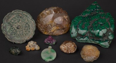 Lot 583 - Jade. A collection of Chinese jade carvings