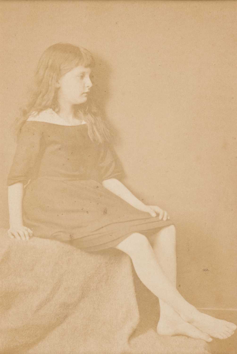 Lot 22 - Carroll (Lewis, 1832-1898). ‘The Silhouette’: Xie Kitchin in red petticoat, Oxford, 14 May 1873