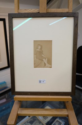 Lot 22 - Carroll (Lewis, 1832-1898). ‘The Silhouette’: Xie Kitchin in red petticoat, Oxford, 14 May 1873